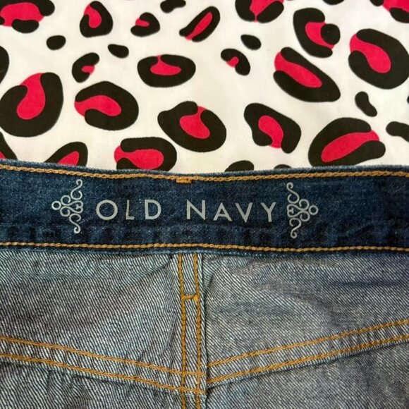 Old Navy Distressed Denim Mini Skirt - Blue - Picture 5 of 6